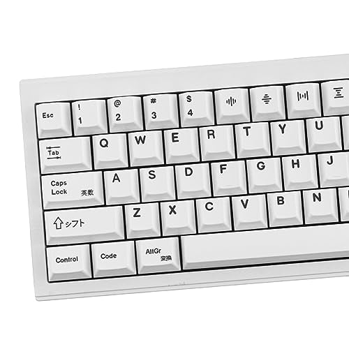 135 Keys Pbt Keycaps Cherry Profile Dye-Sub White Theme Minimalist Style Suitable For Mechanical Keyboard