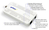 Moca 2.5 Adapter With 2.5Gbe Ethernet Port. Moca 2.5. 1X 2.5Gbe Port. Provide 2.5Gbps Bandwidth With Existing Coaxial Cables. White(2-Pack, Ma2500D)