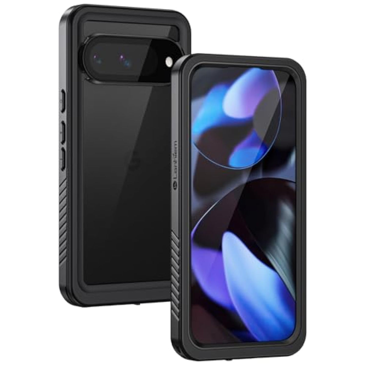 For Pixel 9 Case, Ip68 Waterproof Dustproof Case With Builtin Screen Protector, Rugged Full Body Shockproof Protective Clear Cover For Google Pixel 9 6.3 Inch, Black