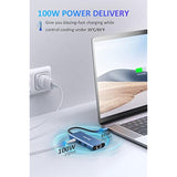 Usb C Hub, 6 In 1 Usb C To Hdmi Adapter With 1000M Ethernet,Power Delivery Pd