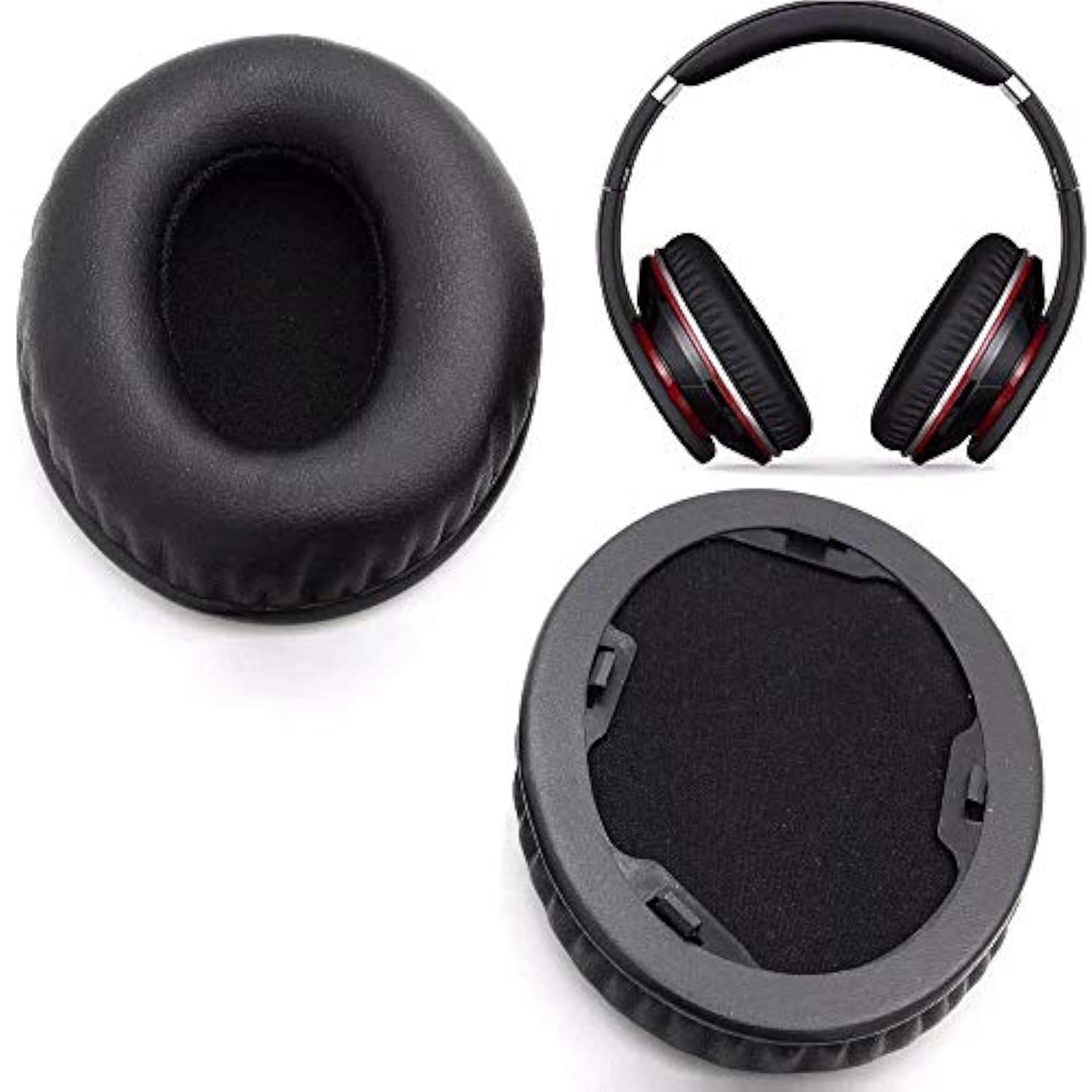 Studio1.0 Earpads Replacement Ear Pad Cushion Cover Ear Cups Repair Parts Compatible With Beats Studio 1.0 Studio (1St Gen) Wired Wireless Over-Ear Headphones (Black)