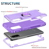 For Samsung Galaxy S20 5G Case With Magnetic Ring Holder Stand Heavy Duty Full Body Hybrid Silicone Shockproof Cover Accessories Gaxaly S 20 5G Uw 6.2 Inch (Without Screen Protector) ?Purple?