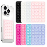 8PCS Silicone Suction Phone Case Mount, Non Slip Suction Cup, Hands-Free Phone Accessories Holder for Selfies and Videos, Silicone Adhesive Stand