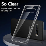 Case For Galaxy S10 Plus, Crystal Clear Designed Shockproof Protection Phone Case, Transparent Hard Pc Back Flexible Tpu Sleek Light And Durable Cover For Samsung Galaxy S10 Plus