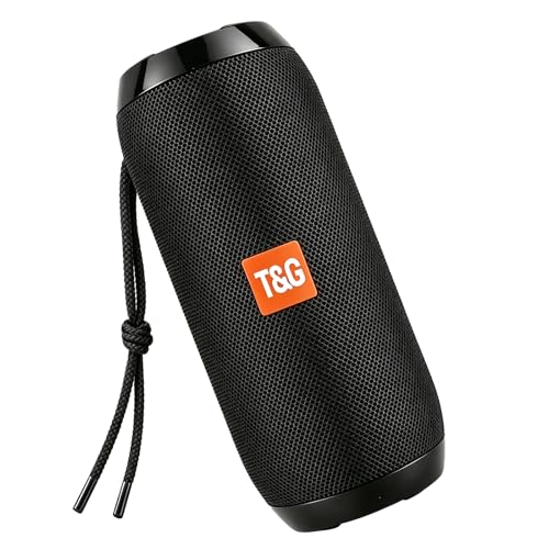 TG Portable Bluetooth Speaker, IPX4 Waterproof Wireless Speaker with Subwoofer, 10W Stereo Pairing, Mini Loud Speaker for Biking & Traveling,