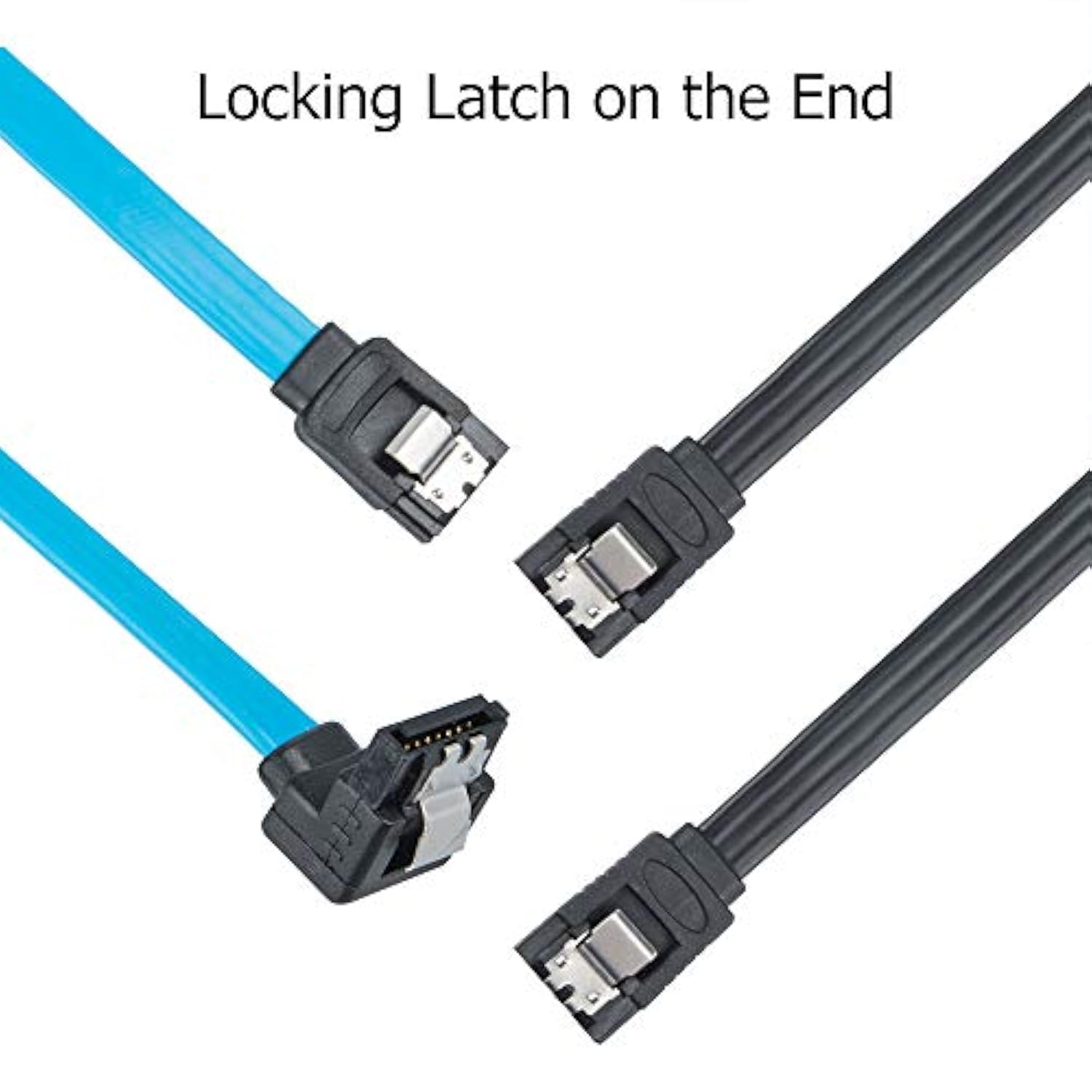 Set Of 6, Sata Power Splitter Cord And Sata Iii Cable 6.0 Gbps, Straight And 9