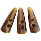 10Pcs Large Horn Imitation Tooth Toggle Buttons Compatible With Coat J