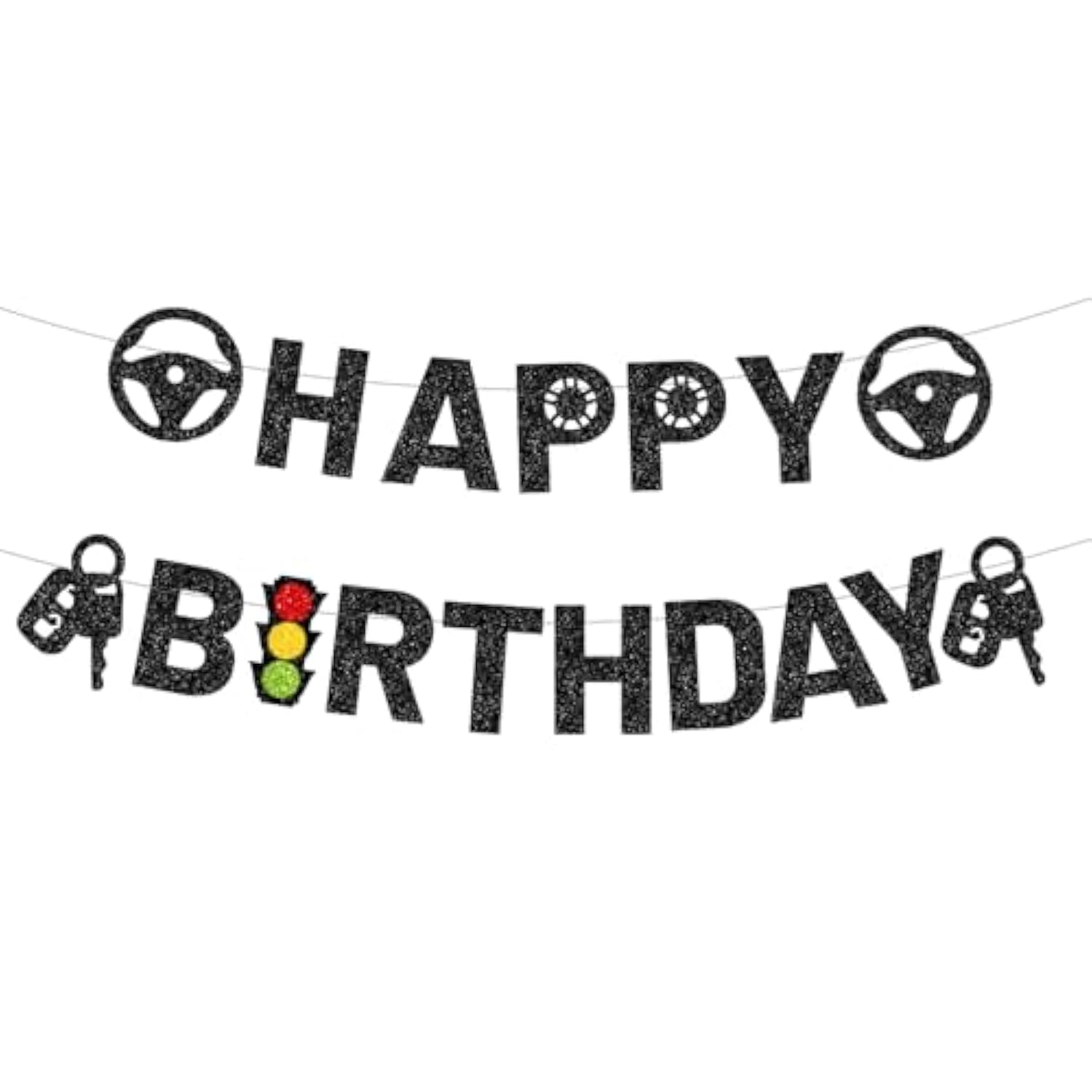 Car Theme 16th Birthday Decorations – Driver’s License Banner Set