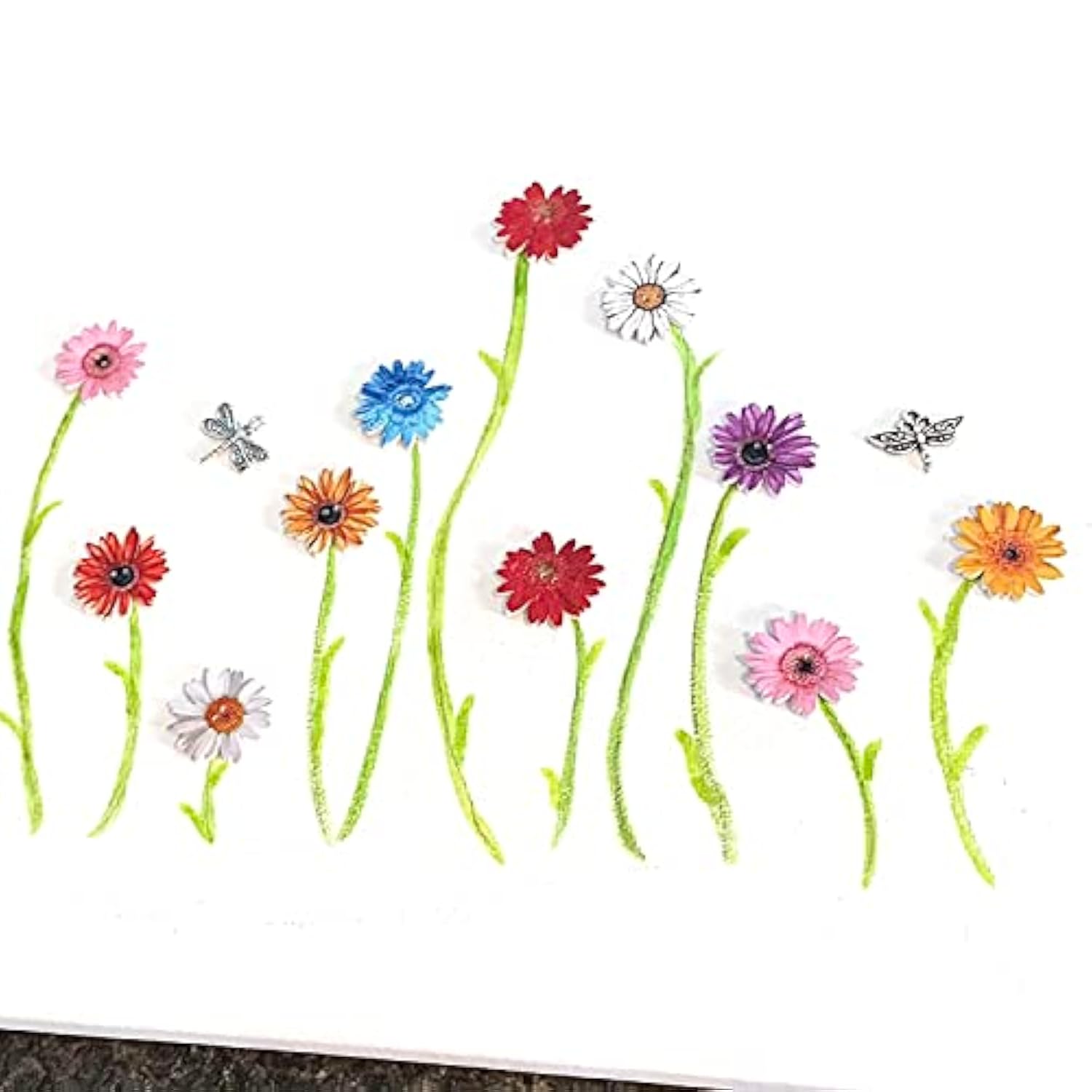 50Pcs 25Mm 1 Inch Wooden Daisy Flower Buttons Decorative Buttons For S