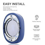 E55Bt Replacement Ear Pads Ear Cushions Compatible With Jbl E55Bt E55 (E55 Bt) Over-Ear Wireless Headphones Softer Protein Leather Noise Isolation Memory Foam Earmuffs Earpads Ear Cups Cover (Blue)