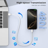 2Pack Car Carplay Cable For Iphone 16 15 Pro Max 15 Plus Charger Cord,6Ft [Mfi Certified] Usb A To Usb C Cable Car Play Adapter Cord Fast Charging For Iphone 16 Pro Max 15 16 Plus,Ipad Pro