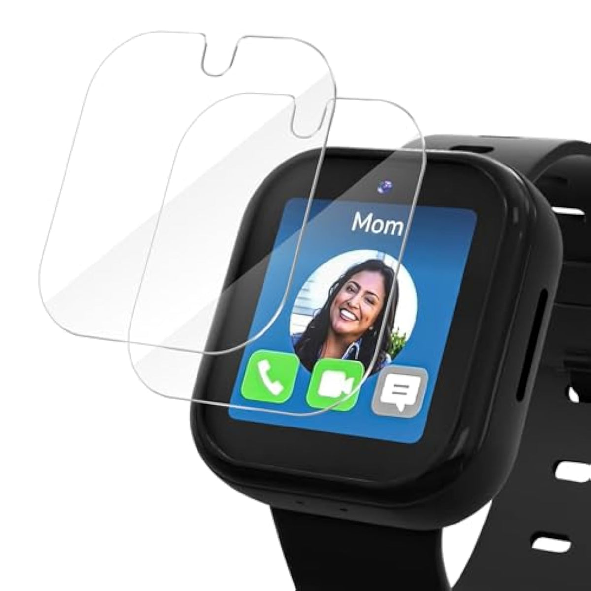 4 Pack Screen Protector For Syncup Kids Watch 2, Waterproof Hd Clear Tempered Glass Screen Protector, Scratch Resistant Protective Film Compatible With Syncup Kids Watch 2