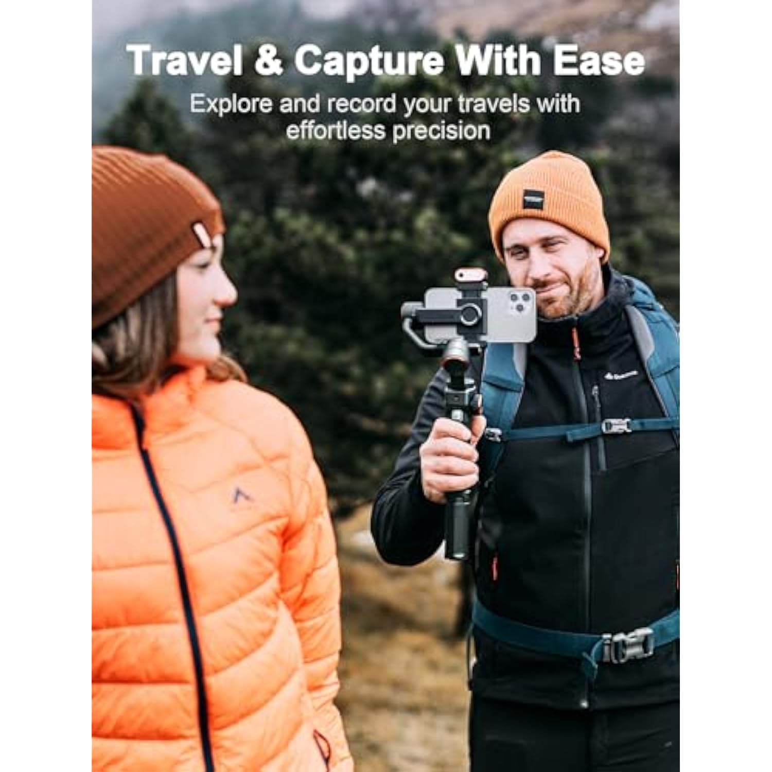 hohem iSteady M6 Kit Gimbal Stabilizer for Smartphone, 3-Axis Phone Gimbal with AI Tracking, Magnetic Fill Light, 18H Long Lasting Battery Stabilizer for iPhone & Android, Ideal for Video Recording