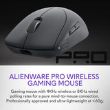 Pro Wireless Gaming Mouse - 2.4Ghz Gaming Wireless/Usb Wired Connectivity, Adjustable Dpi, Optical Sensor Technology, 6 Programmable Buttons, 650 Ips Sensor Max Speed - Dark Side Of The Moon
