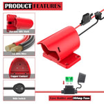 1 Packs Adapter For Milwaukee M12 Battery Adapter 12V Battery Conversion Kit With Switch, Fuse & Wire Terminals, 12Awg Wire, Power Connector For Diy Rc Car Toys And Robotics