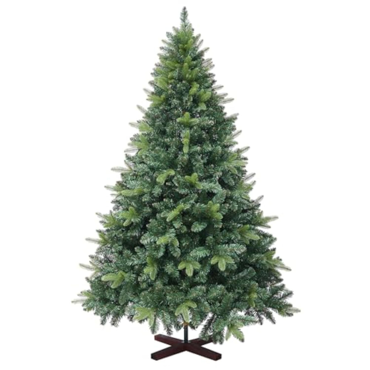 6Ft Artificial Christmas Tree, 1152 Realistic Branch Tips, Easy Assembly Hinged Design, Includes Base