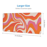 Boho Mouse Pad Extended Large Gaming Mousepad Abstract Xl Big Long Oversized Desk Mat Stitched Edges 31.5 X 11.8 Inch For Home Office