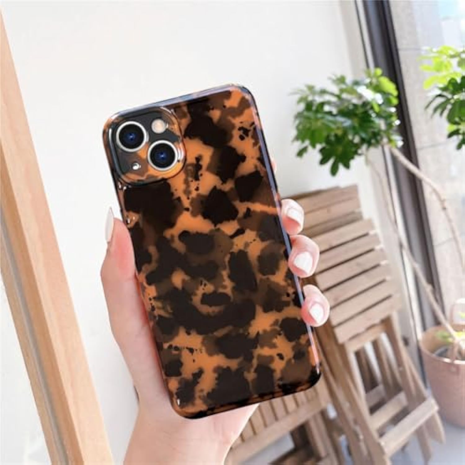 For Iphone 13 Case Tortoise Cheetah Leopard Print Cute Trendy Animal Pattern Design Flexible Soft Tpu Protective Women Girls Grily Brown Shockproof Phone Cover For Iphone 13