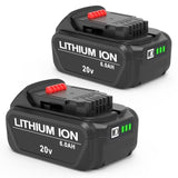 Replacement For Dewalt 20V Battery 6.0Ah 2 Packs, Compatible With Dewalt Dcb200 Dcd Dcf Dcg Series Cordless Power Tools