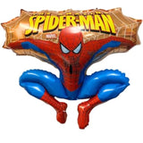 31 Inch Spider Man Jumping Shaped Character Foil Balloons - Kids Party Balloons (Gold)