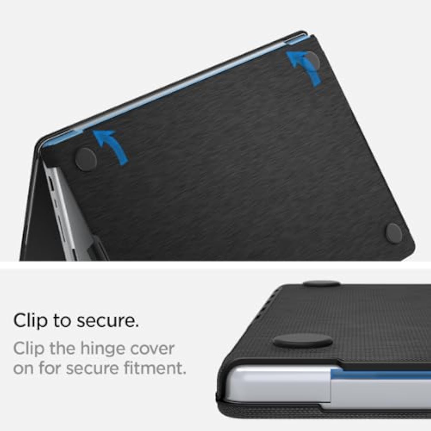 Spigen for MacBook Pro 16 inch case M4 Pro/Max (2024) M3/M2/M1 Pro/Max (2023-2021) A3403 A3186 A2780 A2485, Urban Fit Premium Knit Fabric Case, Black