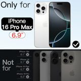 JETech Iridescent Case for iPhone 16 Pro Max 6.9-Inch with Camera Control Capture Button, Compatible with MagSafe, Cute Unique and Aesthetic Design, Colorful Translucent Cover (Iridescent)