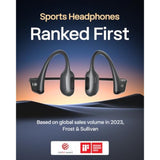 OpenRun Pro Bone Conduction Sport Headphones, Sweatproof, Mic, Black