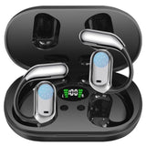 Open Ear Earbuds Bluetooth Headphones 60Hrs Playtime Wireless Ear Buds With Earhooks Ipx7 Waterproof Touch Control Earphones Sport Headsets Bluetooth 5.4 Headsets For Workout Running Black