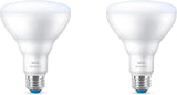 2 Pack BR30 Smart LED Flood Light Bulbs 65W Equivalent Daylight 5000K Wi-Fi Connected Dimmable Voice Control