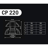 Cp220 – Patented Silicone Eartips For Replacement (2 Pairs) (4.4 Mm Nozzle Dia.)