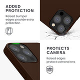 kwmobile Case Compatible with Apple iPhone 12 / iPhone 12 Pro Case - TPU Silicone Phone Cover with Soft Finish - Chocolate