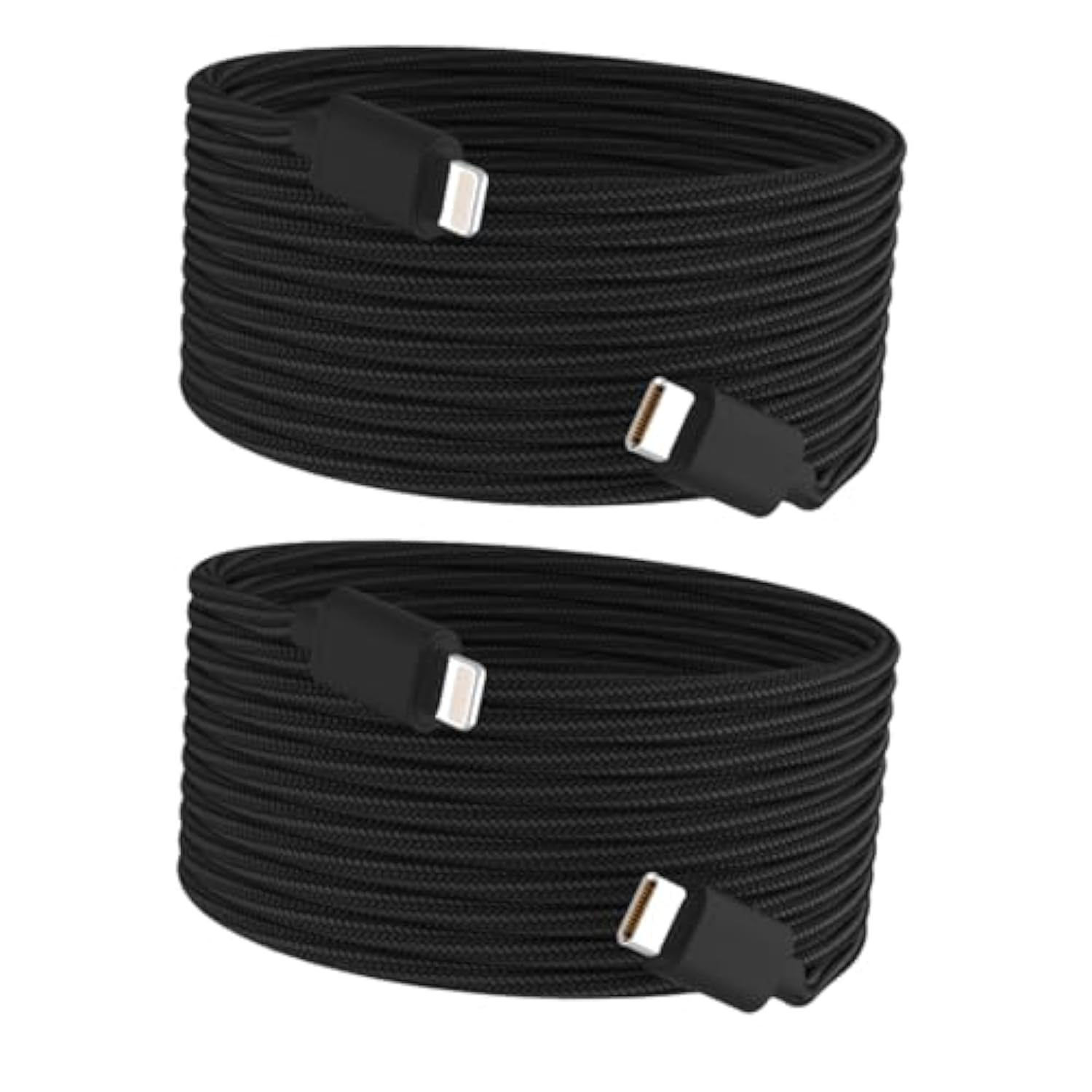 For Usb C To Lightning Cable 27W Fast Charging 15Ft/5M 2Pack Mfi Certified Nylon Braided Extra Long Iphone Charger Cable Compatible With Ipad/Ipod/Iphone 14/13/12/11/Pro Max/X/Se/8/7 Series