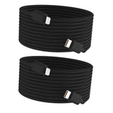 For Usb C To Lightning Cable 27W Fast Charging 15Ft/5M 2Pack Mfi Certified Nylon Braided Extra Long Iphone Charger Cable Compatible With Ipad/Ipod/Iphone 14/13/12/11/Pro Max/X/Se/8/7 Series