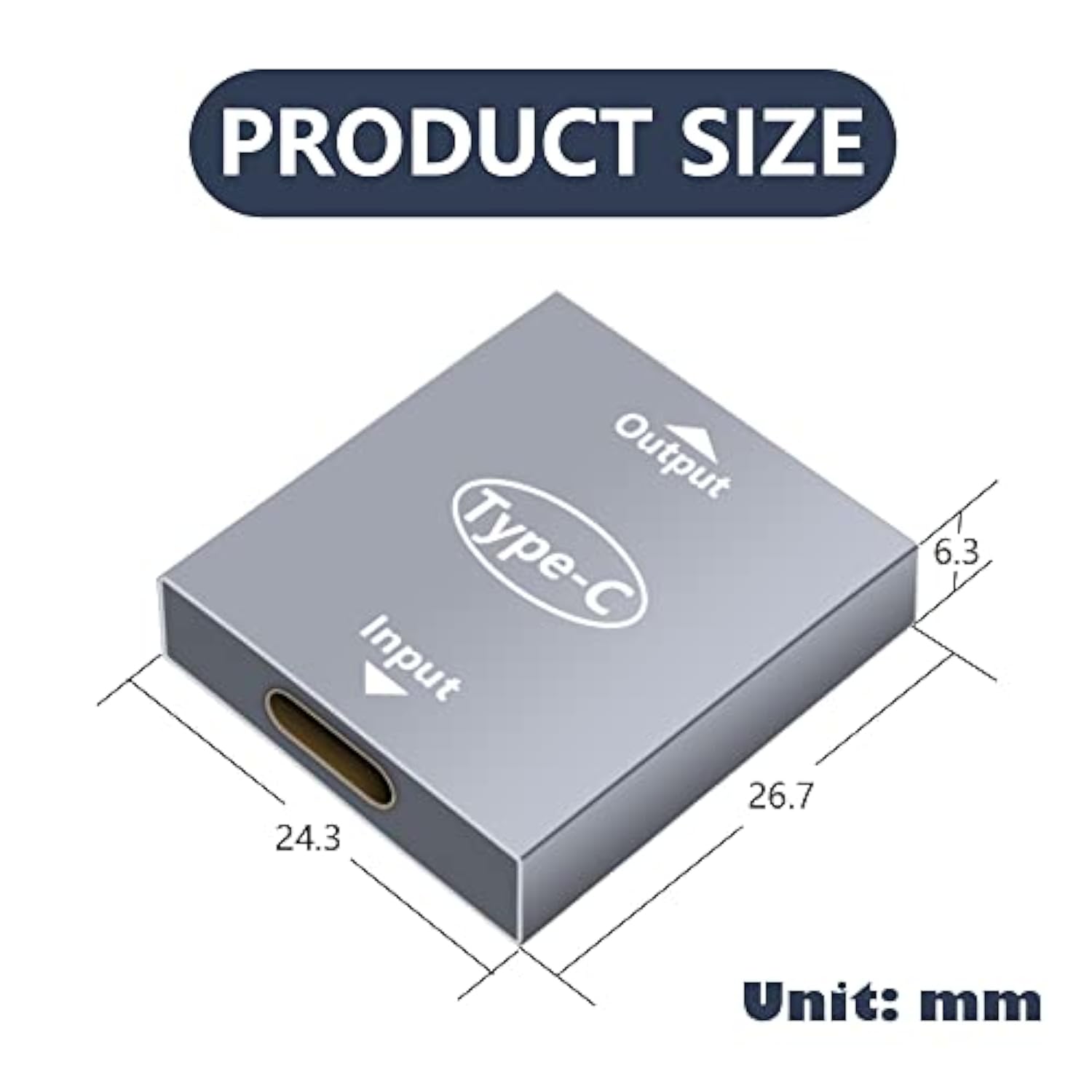 Usb C Splitter Dual Usb C Charger Adapter Usb Female To Female Double Usb C Po