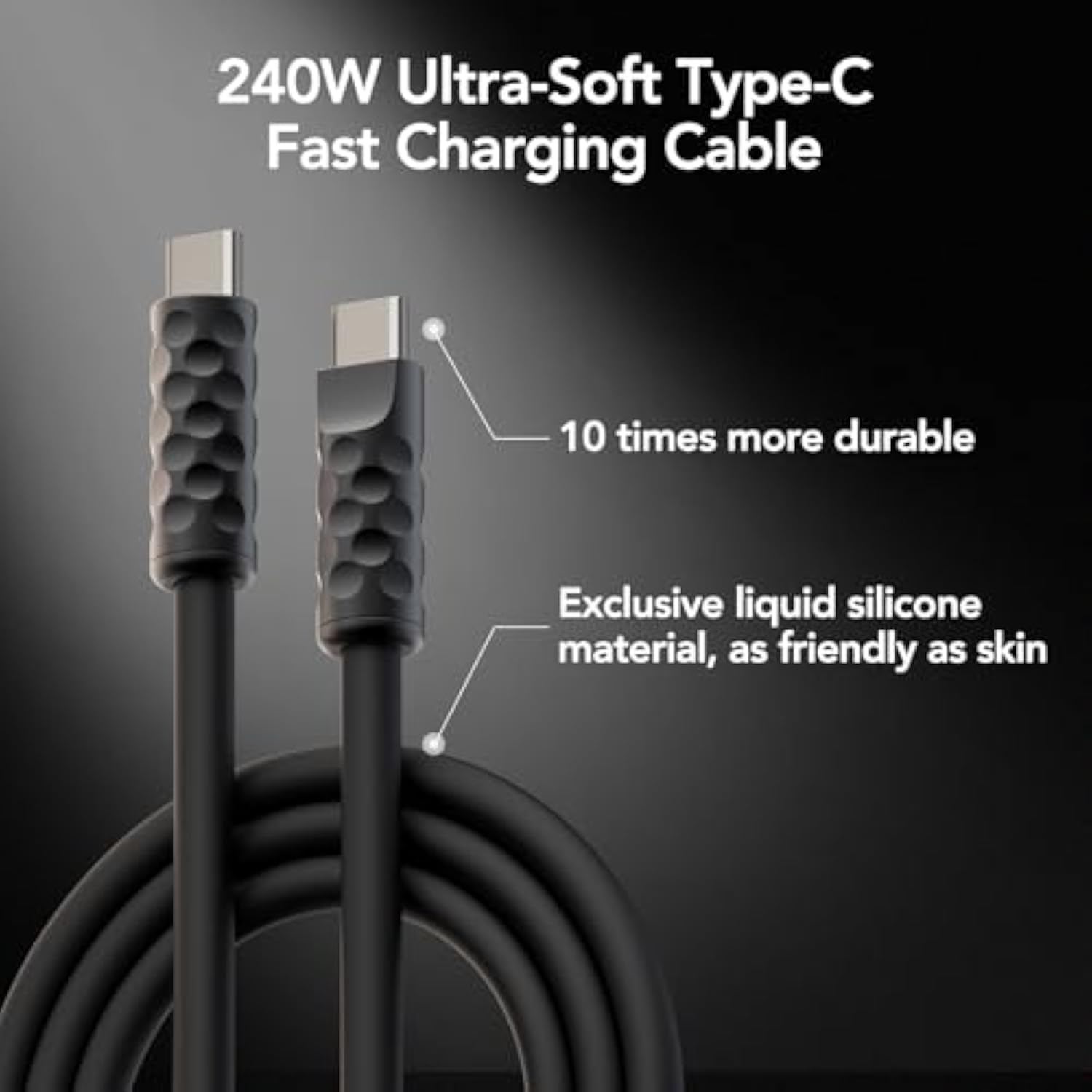 240W Usb C Cable 5Ft,Usb 2.0 Type C Fast Charging Cable Compatible With Iphone