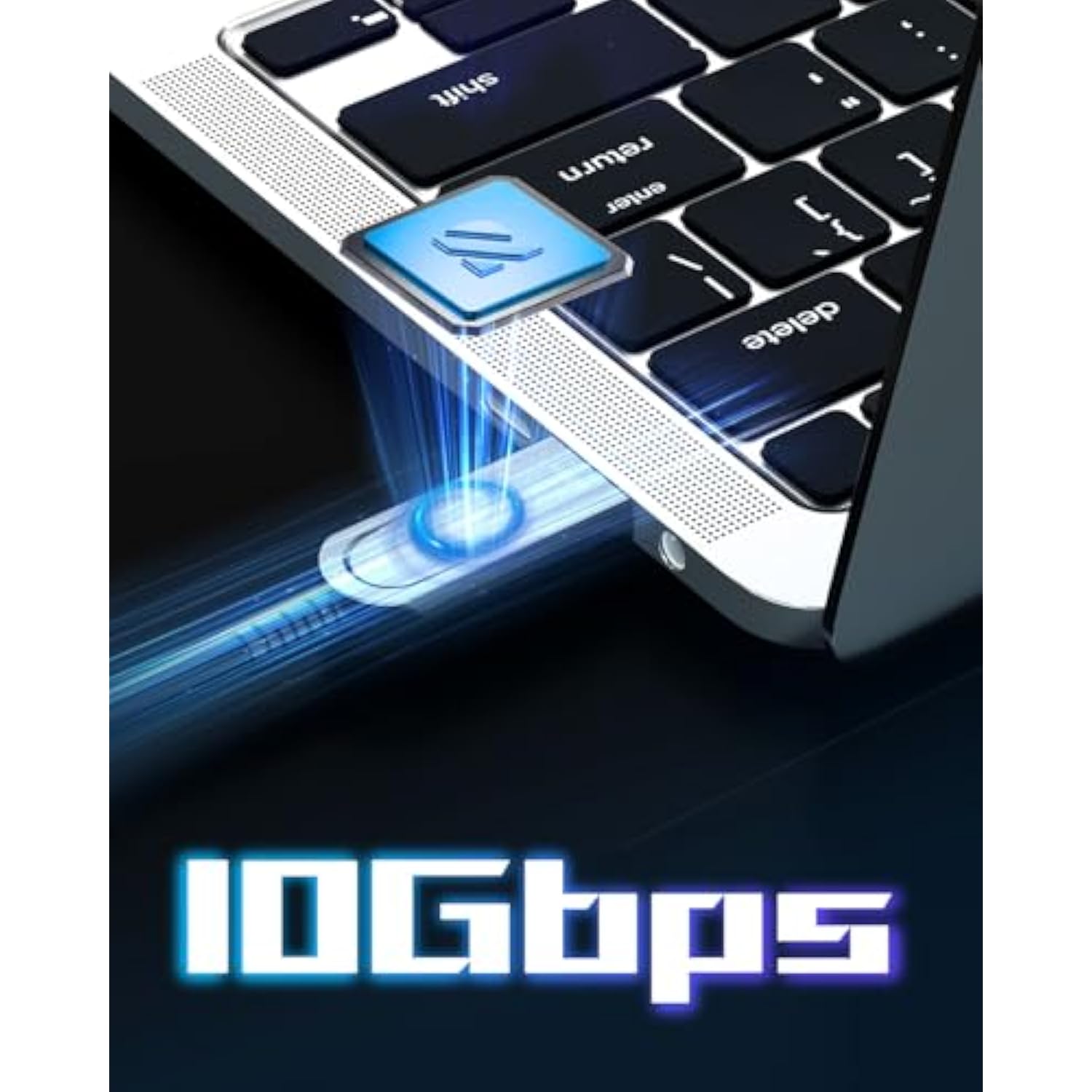 Fiber Optic Usb C Cable 50Ft,10Gbps High Speed Active Optical Data Transfer,Compatible With Logitech Cameras,Webcams,Hubs,Hdds,Ar/Vr,Projectors,Printer,Black