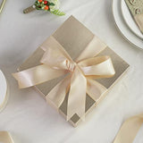 Champagne Satin Ribbon 1 Inch Silk Satin Ribbon 50 Yards Double Face S