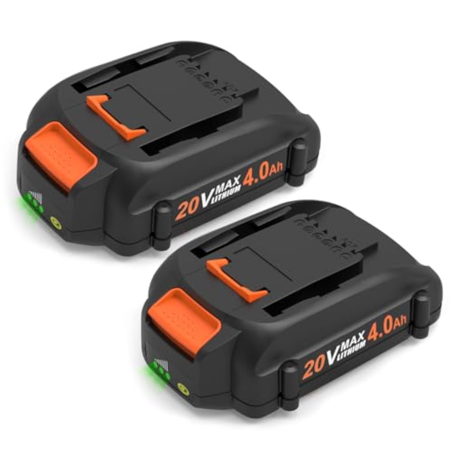 2Pack 20V Wa3525 Replacement For 20V Lithium Battery Powershare Battery For Wa3520 Wa3525 Wa3575 Wg151S Wg155S Wg251S Wg255S Wg540S Wg545S Wg890 Wg891 For 20V Battery