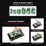 Luckfox Dsi Display For Pi 5/4B/Cm4/Cm3 Support 3D Printing, Capacitive Touch 800X480, Toughened Glass Lcd Panel For Raspberry Pi 5