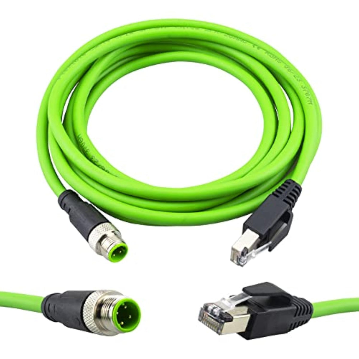 M12 To Rj45 Industrial Ethernet Cable,Automation Systems Interconnect M12 4 Pi
