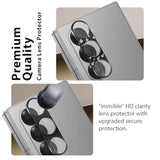 Tempered Glass For Galaxy Z Fold 6 5G Screen Protector 2 Pcs [6.9 Inch]+ Transparent Hd Camera Lens Protector 2 Pack, 9H Hardness, Ultrasonic Fingerprint Support, Hd Clear, For Galaxy Z Fold 6