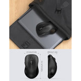 Wireless Mouse For Laptop, 2.4Ghz Ergonomic Computer Mouse With Back & Forward Buttons, 3 Adjustable Dpi Levels, 6 Buttons, Optical Usb Cordless Mice For Windows Pc (Ink Black, 1 Pack)