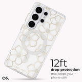 Case-Mate  Galaxy S26 Ultra Case [Magnetic & Wireless Charging] - Sparkly Floral Phone Case w/12ft Drop Protection - Premium Magnetic Phone