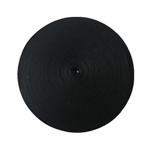 Twill Tape Ribbon 100% Cotton Black 1" Wide 50 Yard Roll Herringbone T