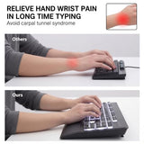 Large Print Backlit Keyboard - High Visibility Big Letter Keyboard For Seniors And Visually Impaired, Wired Usb With Light Up And Comfortable Wrist Rest, Full Size Keyboard For Pc,Laptop(No Glare)
