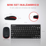 Perixx PERIDUO-712B ES Wireless Keyboard and Mouse Combo - Black - Español QWERTY