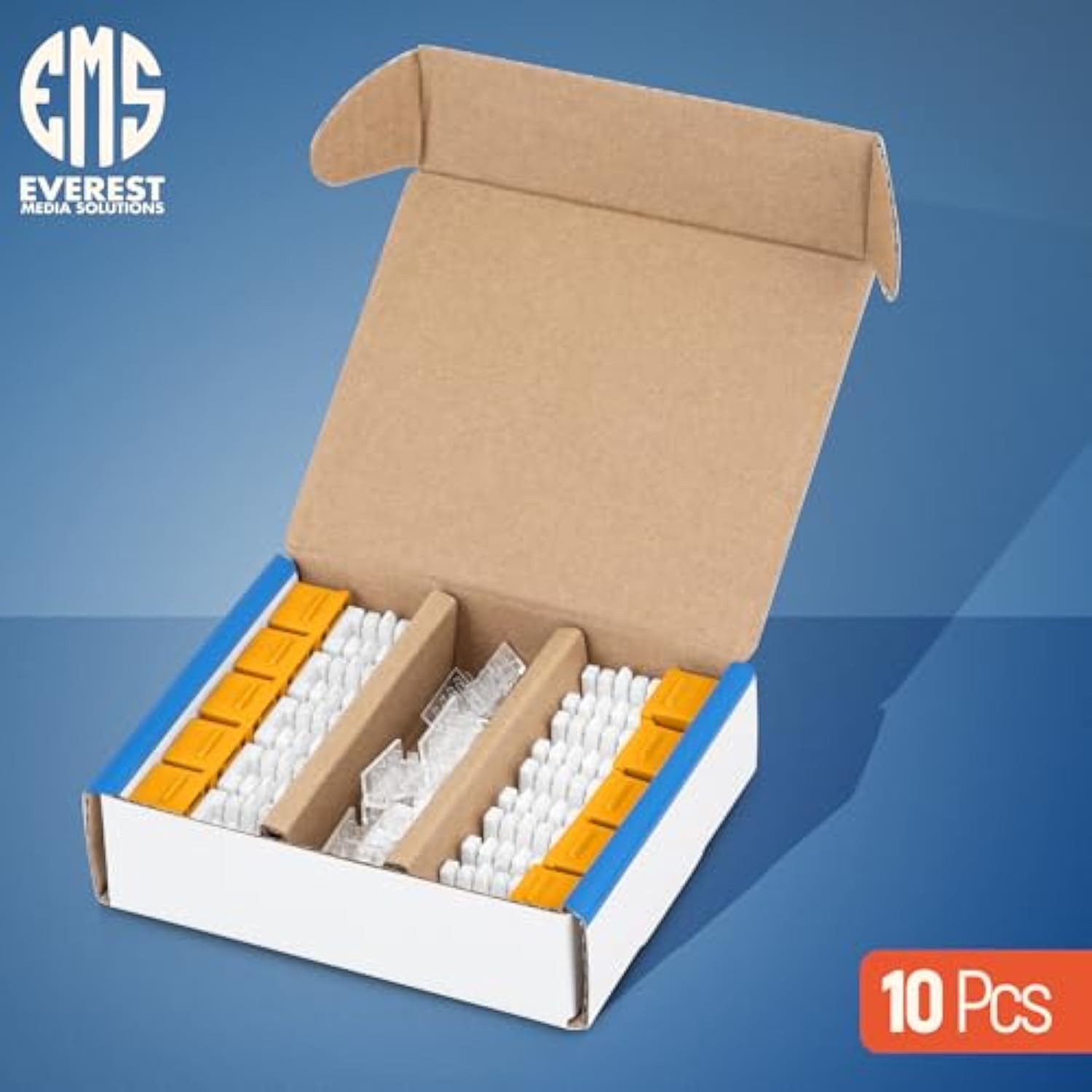 90° Angled Cat6/5E Keystone Jack In Yellow - Slim Profile Rj45 Ethernet Connec