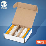 90° Angled Cat6/5E Keystone Jack In Yellow - Slim Profile Rj45 Ethernet Connec