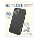 Iphone 14 Magnetic Case - Gripmunk Compatible With Magsafe [Lightweight + Protective] Slim/Thin Grip Cover With Microfiber Lining For Apple Iphone 14 - Black Tie Affair