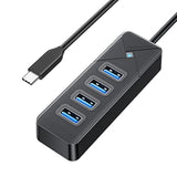5Gbps Usb 3.0 Hub, Multi 4 Ports Usb Splitter Usb Expander For Laptop, Compute